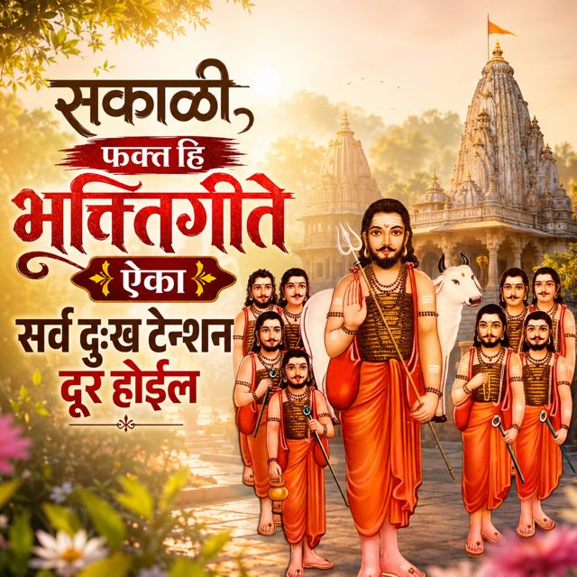 Sagar Mahajan SM - 'Sakali Fakt Hi Bhaktigeete Aika Sarva Dukh Tention Dur Hoil (feat. Nisha Mahajan & Ashok Koli)' [Ringtone]