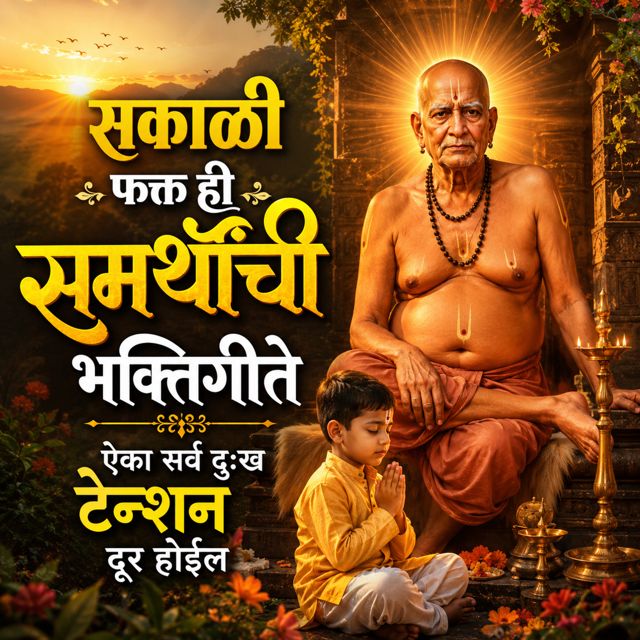 Sagar Mahajan SM - 'Sakali Fakt Hi Samarthanchi Bhaktigeete Aika Sarv Dukh Tention Dur Hoil (feat. Nisha Mahajan & Ashok Koli)' [Ringtone]