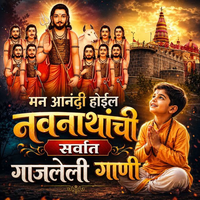 Sagar Mahajan SM - 'Man Aanandi Hoil Navanathanchi Sarvat Gajleli Gaani (feat. Nisha Mahajan & Chhota Warkari)' [Ringtone]