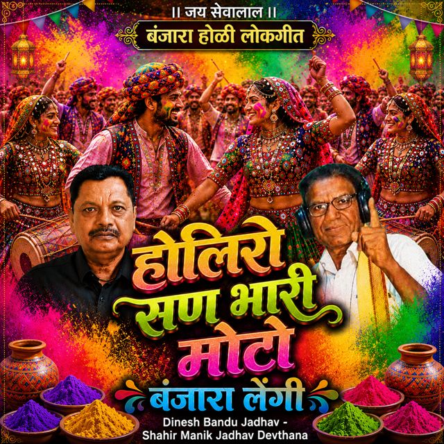 Shahir Manik Jadhav Devthana - 'Holiro San Bhari Moto Banjara Lengi (Live) (feat. Dinesh Bandu Jadhav)' [Ringtone]