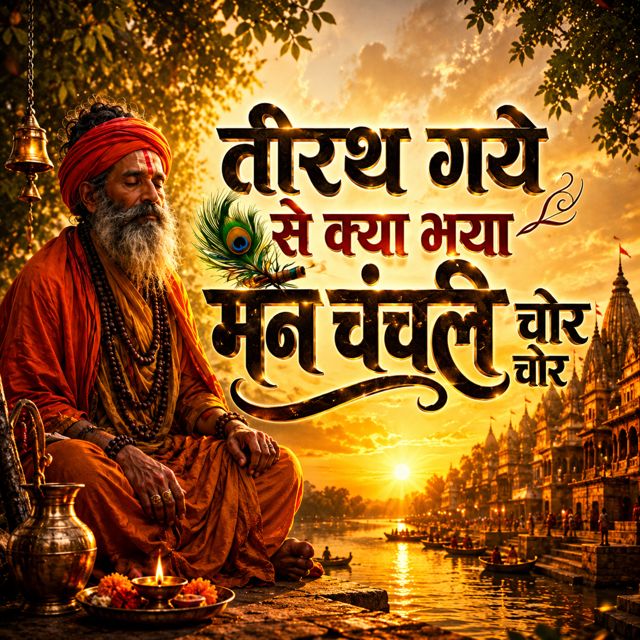 Suyash Sasane - 'Tirath Gaye Se Kya Bhaya Man Chanchal Chit Chor (feat. Mohan Joshi)' [Ringtone]